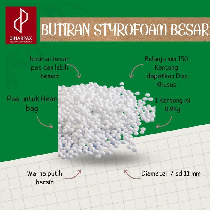 Styrofoam butiran Besar / Sterofoam butiran beentuk Jagung