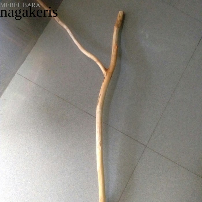 Ranting kayu jati cabang 50 cm - ranting kayu macrame cabang 2 murah terlaris FXN08
