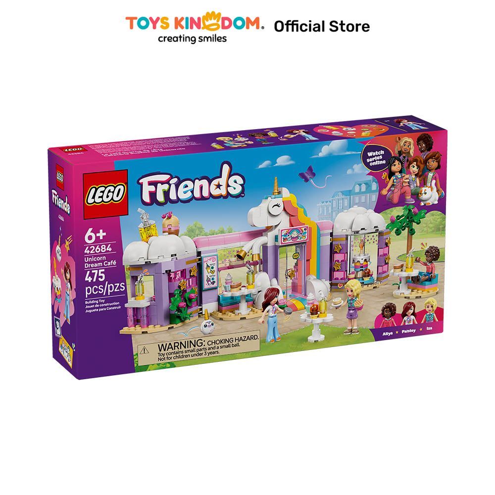 Toys Kingdom Lego Friends Unicorn Dream Cafe Set 475 pcs 42684 - Mix Kids Toy Block Bricks Set Maina