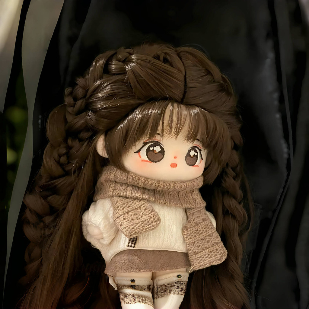 20cm Cotton Short Hair Doll Plush Doll Soft Cute Healing Girl Toy Birthday ildren's Gift Basic Doll 