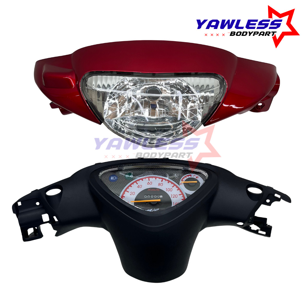 Batok Depan Mio Sporty Merah Maroon Tahun 2003 / Totok Mio Sporty Merah Maroon + Mika Speedometer