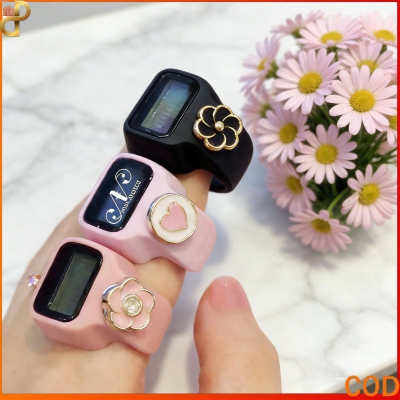 LED Ring Basic Tasbih Digital Tasbih Digital Cincin Cantik Bercahaya Cincin Penghitung Tasbih Cerdas