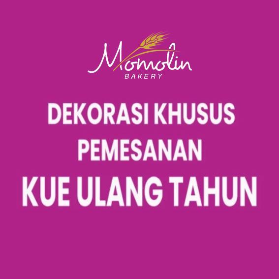 Momolin Bakery Dekorasi Edible Foto - Dekorasi Kue Ultah - Kertas Gula