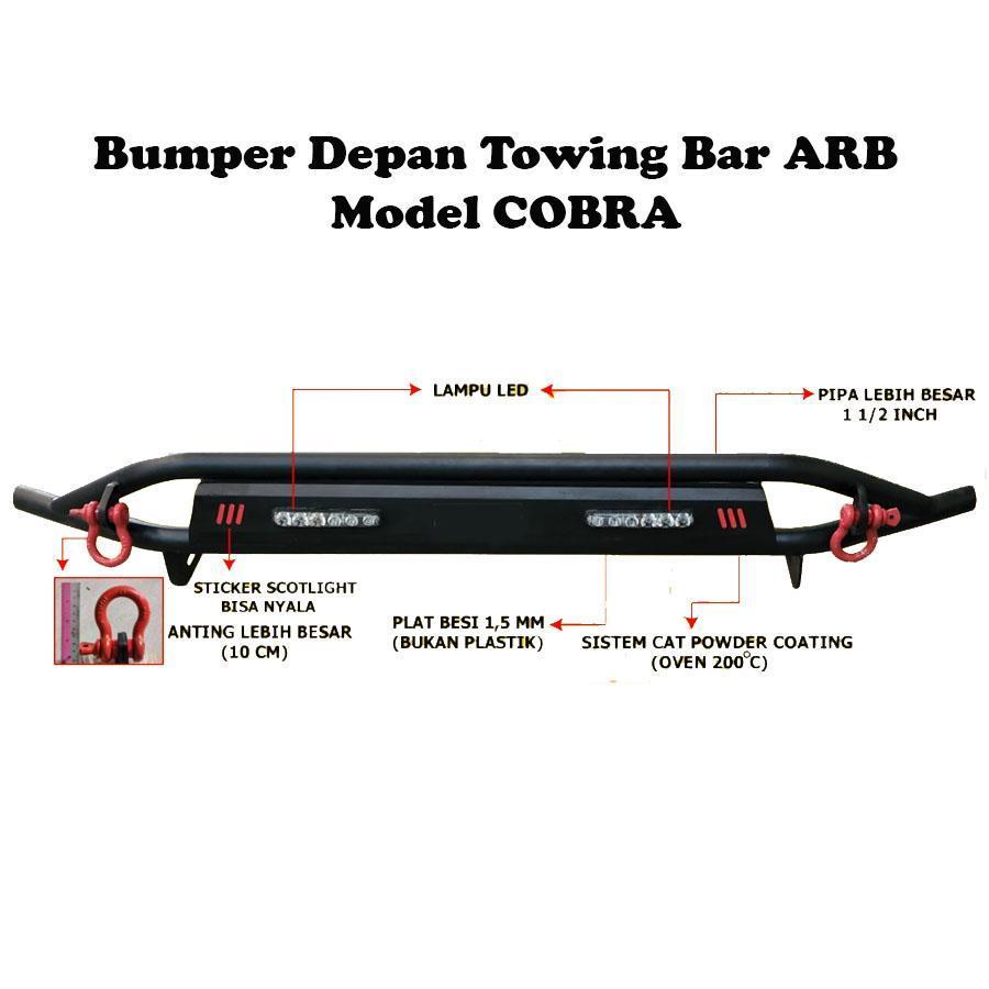 Cobra Bumper Depan Towing Bar ARB model Cobra All New Rush Terios All New Avanza Xenia Innova Reborn