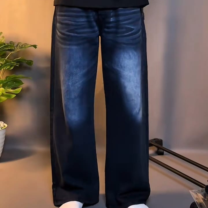 Celana Skena Pria Gombrong Celana Skena Cowok Celana Skena Pria Wanita Buggy Jeans
