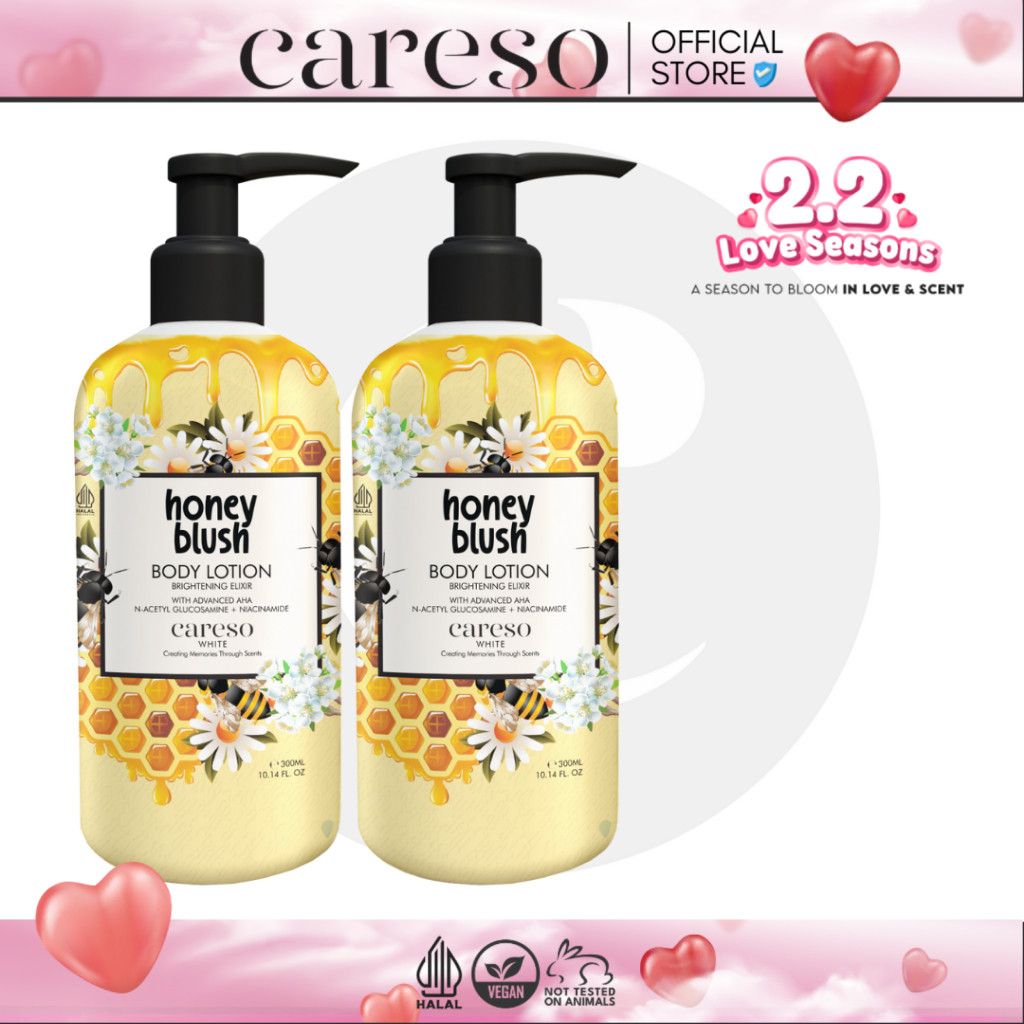 Double Combo Honey Blush Lotion - 300ml x 2