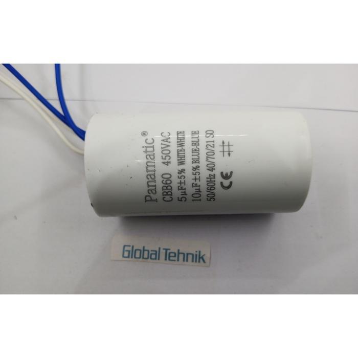 KAPASITOR  CAPASITOR MESIN CUCI POLYTRON  MANUAL 2 TABUNG KAPASITAS CUCI 6KG SAMPAI 13 KG