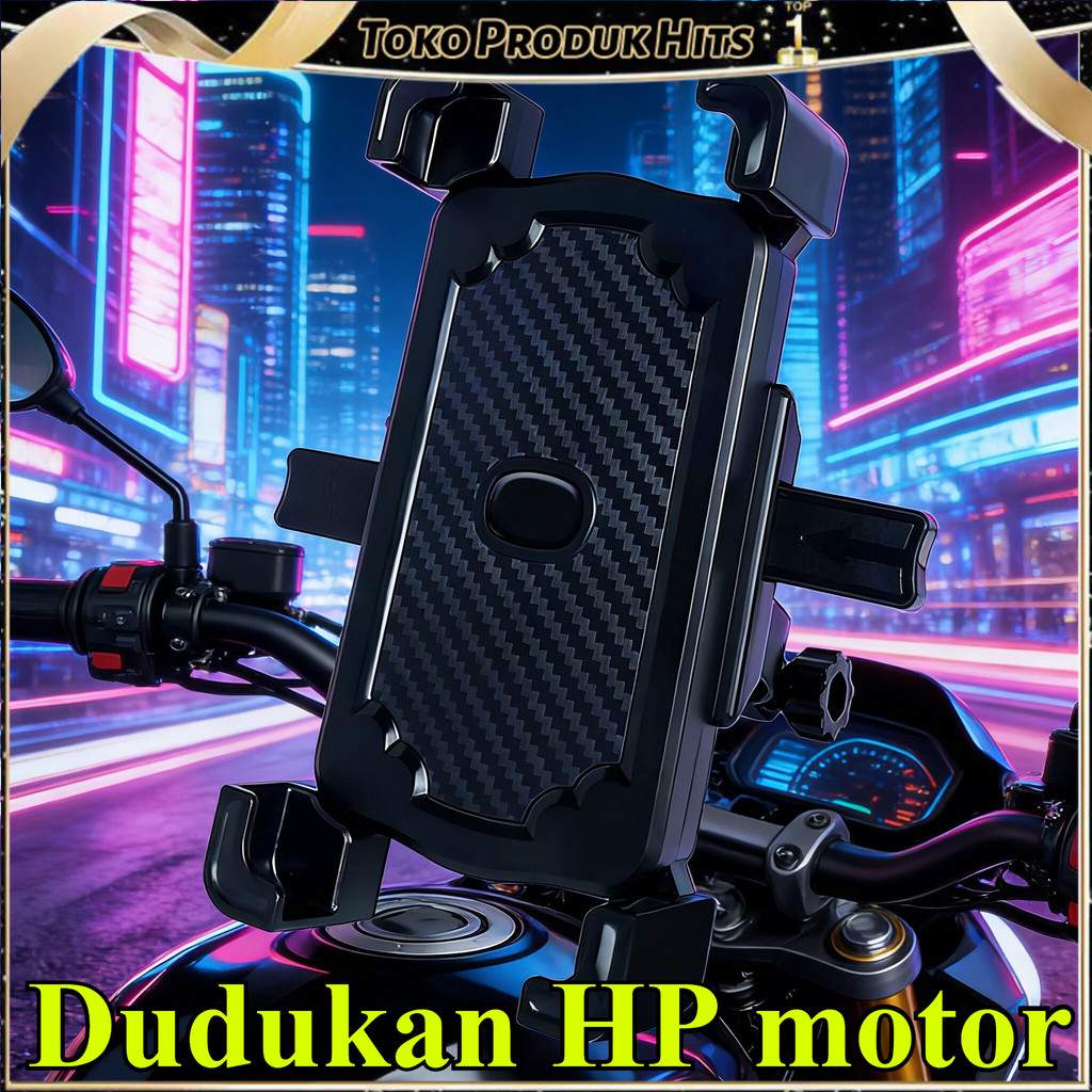 Holder Phone Stand Penyangga handphone Dudukan Hape Tatakan Hp Motorcycle Dudukan Sepeda