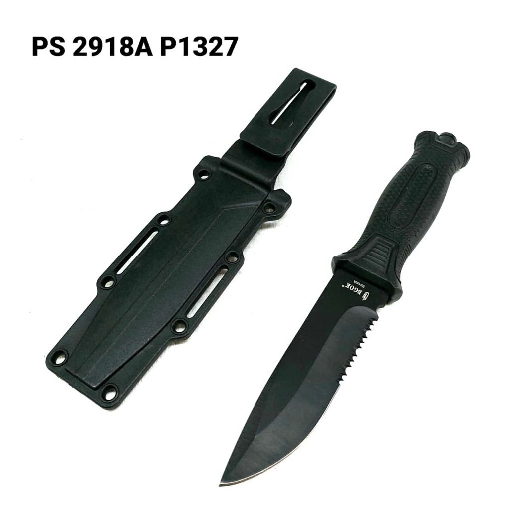 Pisau Survival Camping Gerigi Klip Kopel | Pisau Outdoor Survival Kit | Pisau Camping