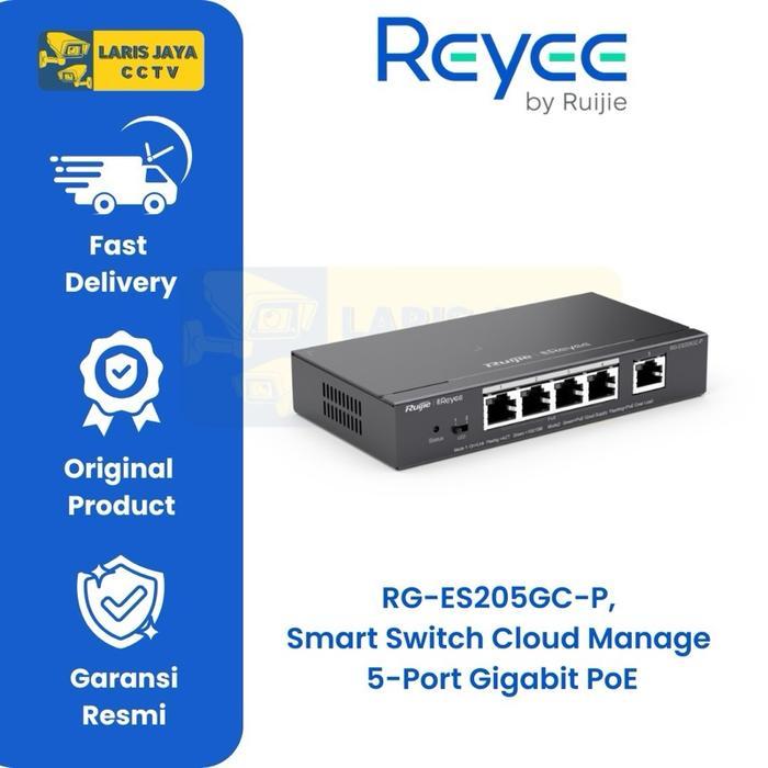Ruijie RG-ES205GC-P POE Switch 4 Port Smart Manage Switch Gigabit POE