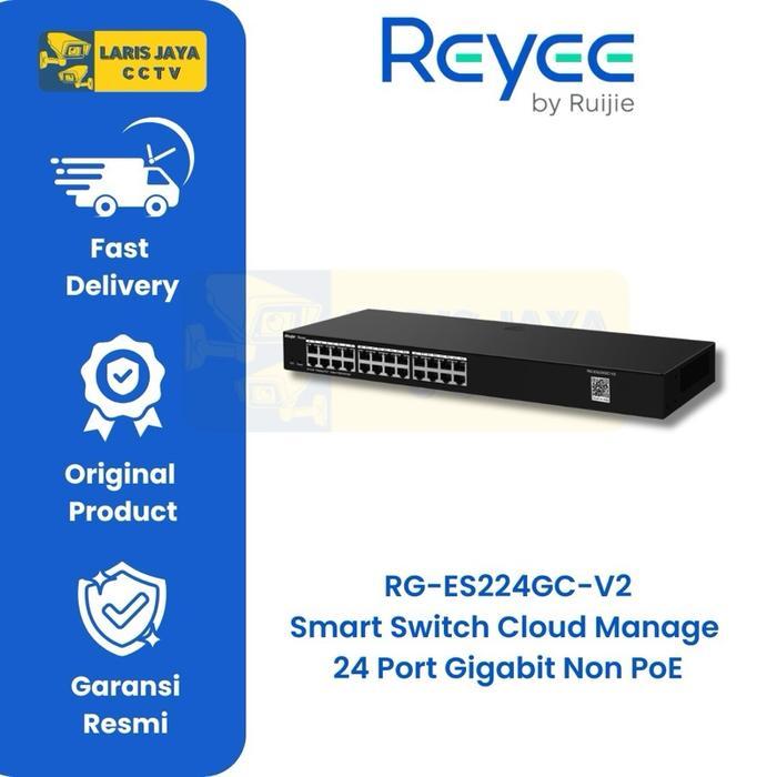 Ruijie RG-ES224GC-V2 Switch Hub 24 Port Smart Manage Switch Gigabit
