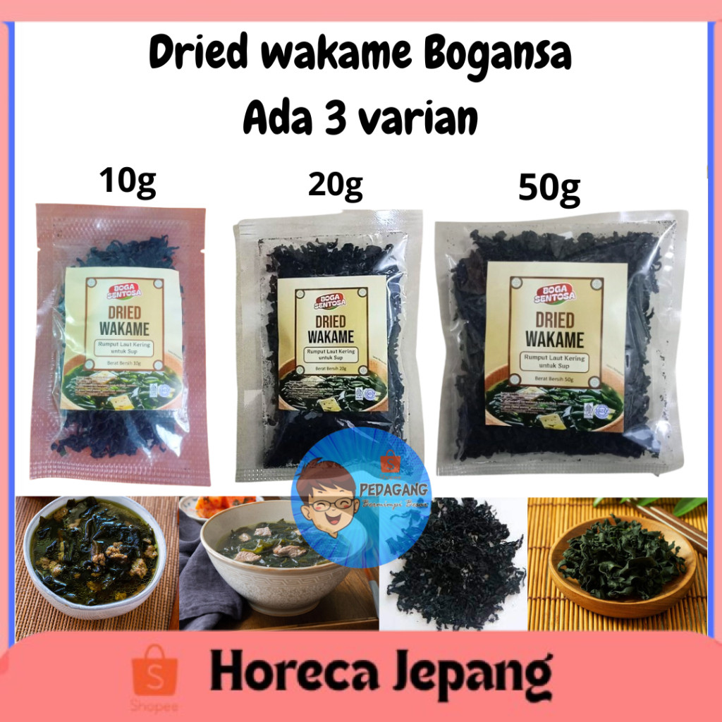 AFF DRIED WAKAME BOGANSA / Myeok Potong/ Cut Wakame Bogansa/ Halal MUI - Dried Wakame Rumput Laut Ke