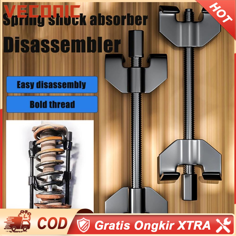 380 mm 2pcs keong Treker Mobil Coil Spring Compressor Clamp Shock tahaan