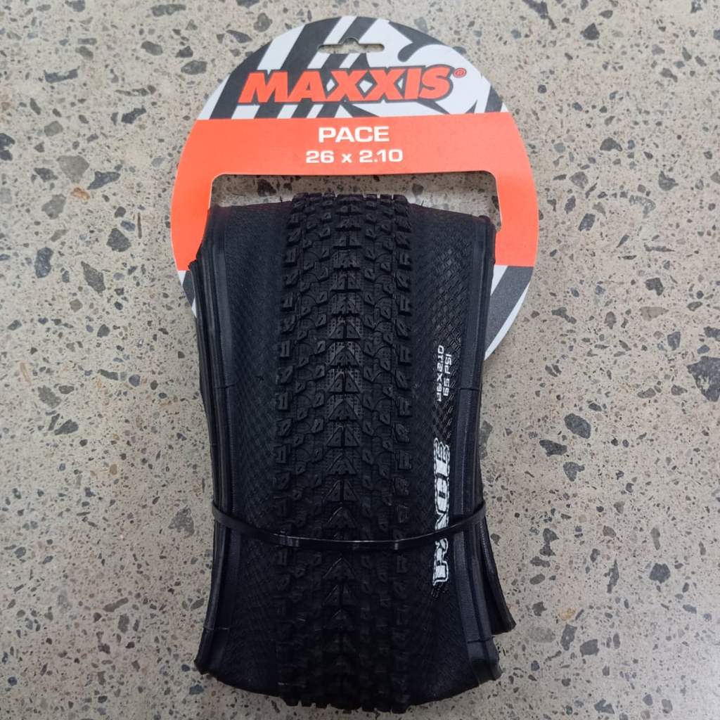 ban PACE MAXXIS 26 x 2.10 MTB GRAVEL kevlar wired folded bicycle outer tire black nylon 65 max psi g