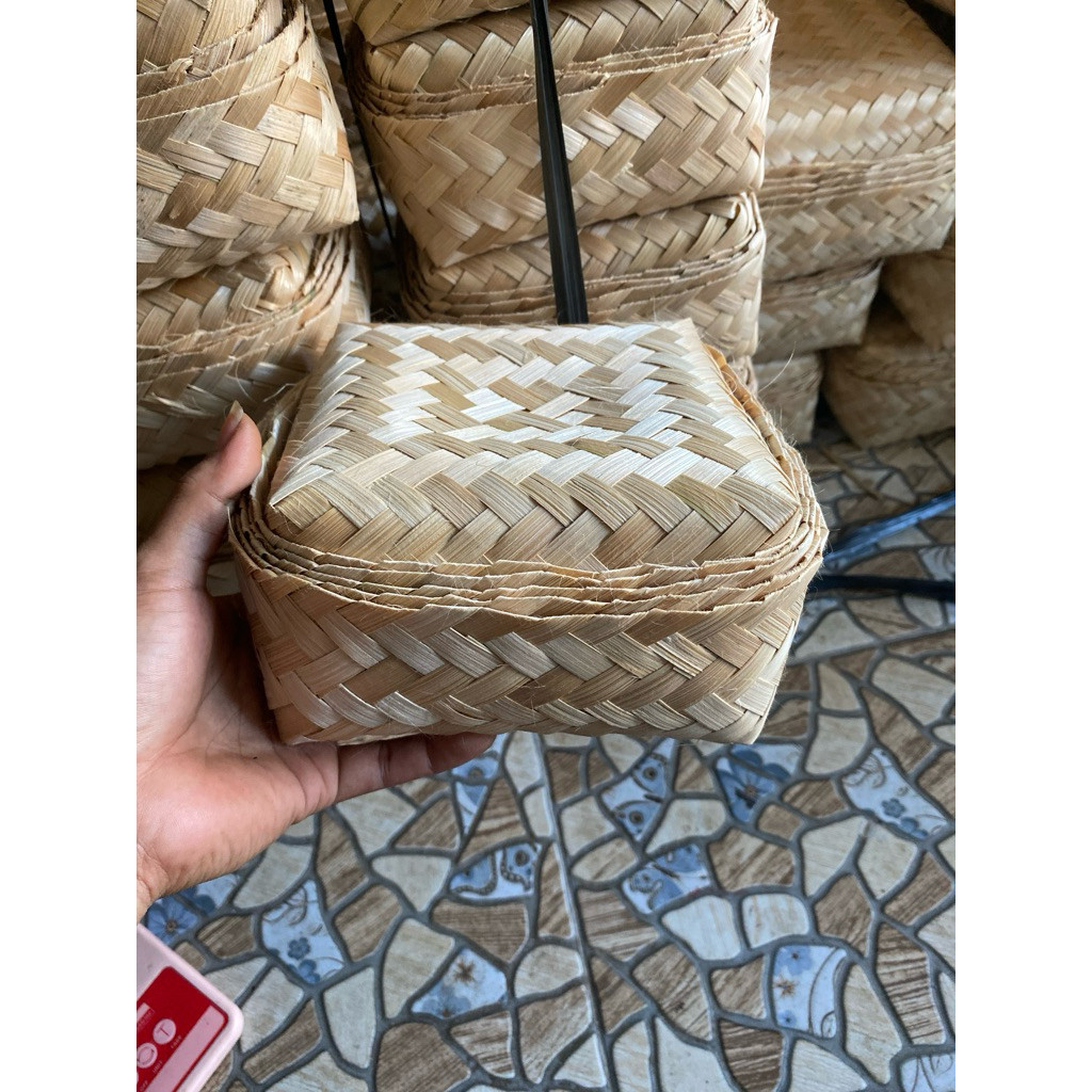 besek bambu 15x15 besek daging besek nasi dll