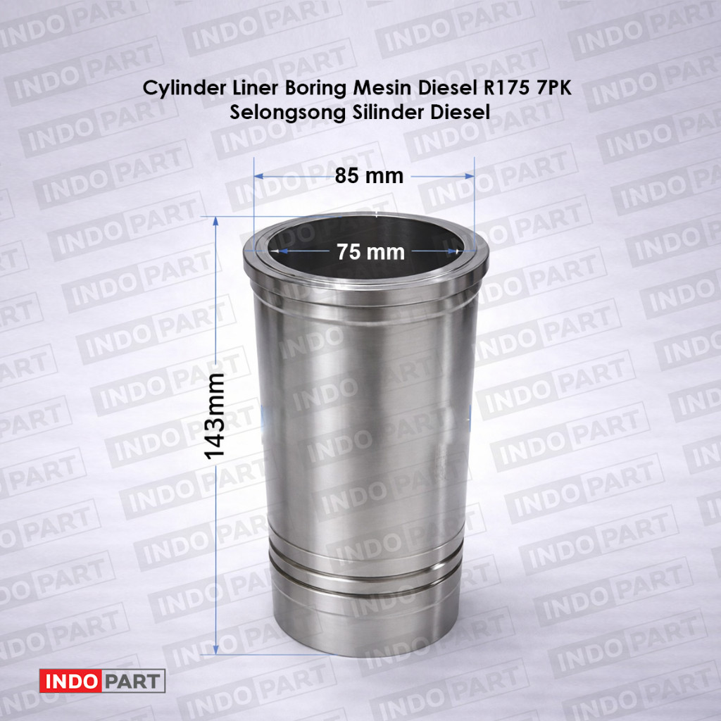 Cylinder Liner Mesin Diesel R175 7PK Presisi Tinggi | Liner Silinder Diesel Boring