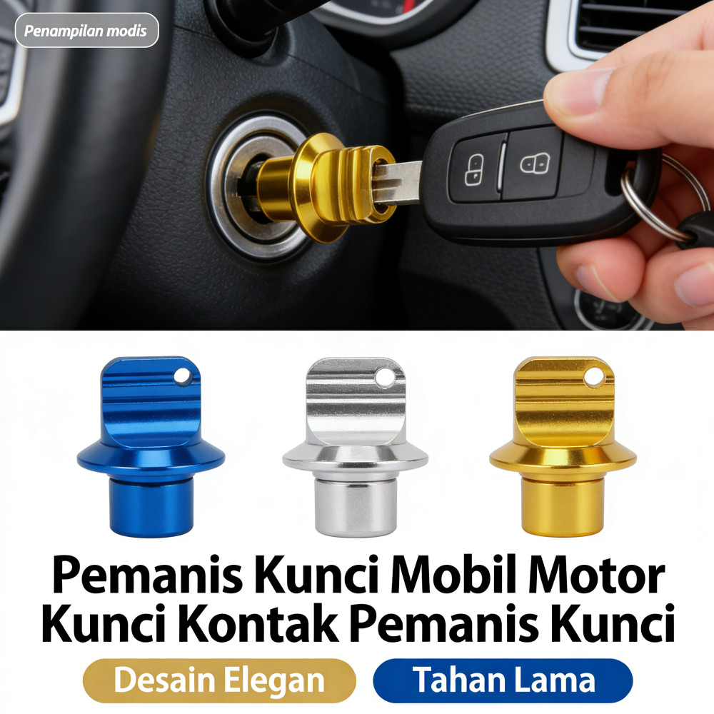 Pemanis Kunci Kontak Mobil Motor Universal Cover Kontak Pemanis