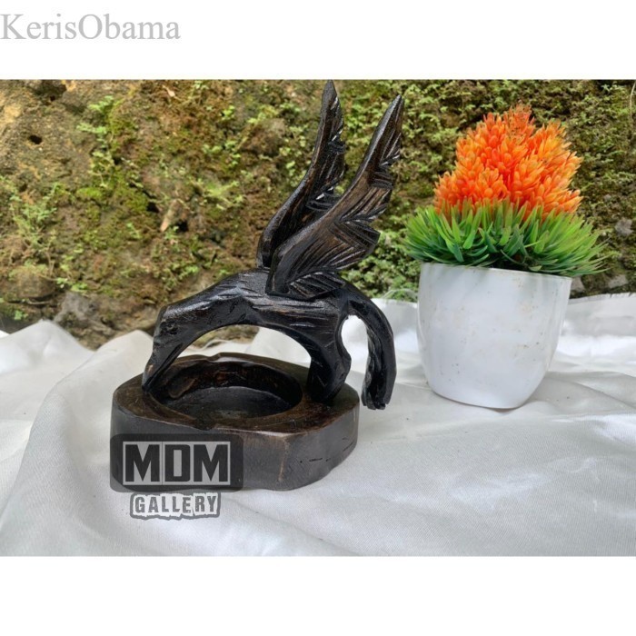 Asbak Kayu Ukir Motif Burung murah