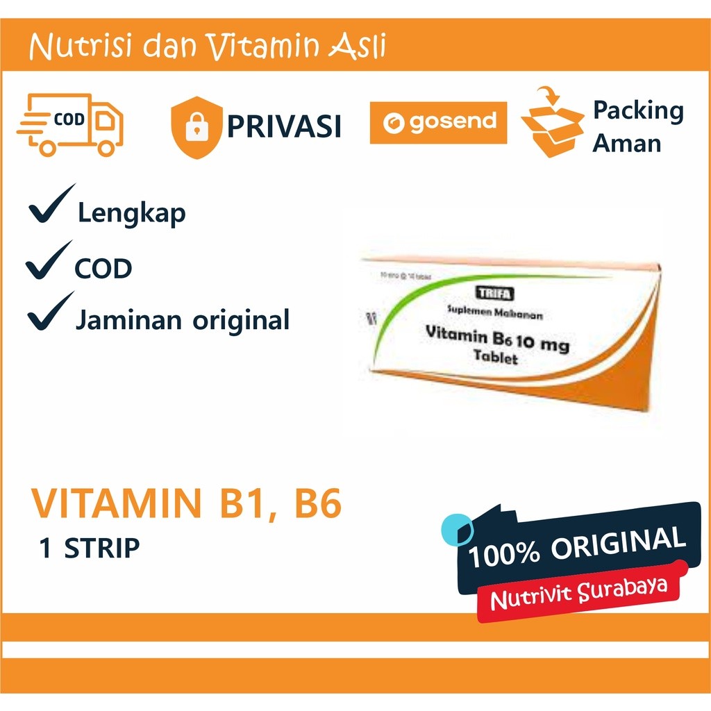 VITAMIN B1 TAB 50MG / B6 TAB 10MGTRIFA