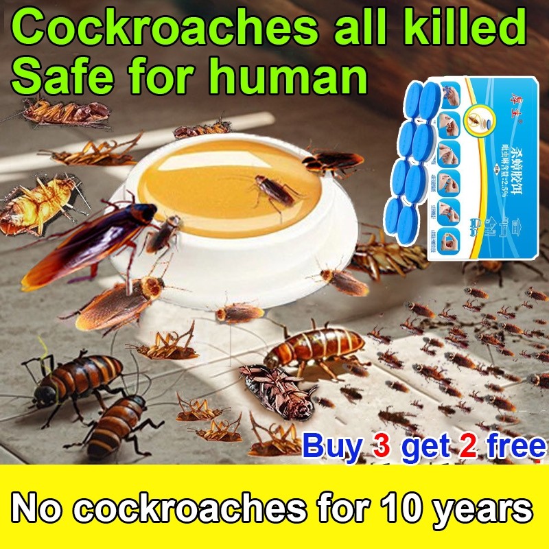 (resky.storeid) pembasmi kecoa paling ampuh 8pcs/box racun kecoa anti kecoa Dapur kamar tidur mobil 