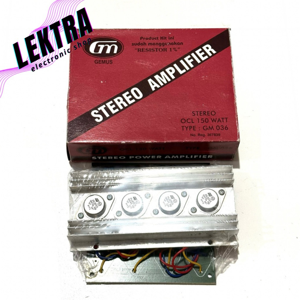 Kit GM 036 Stereo Amplifier OCL 150 Watt 150w w GM036