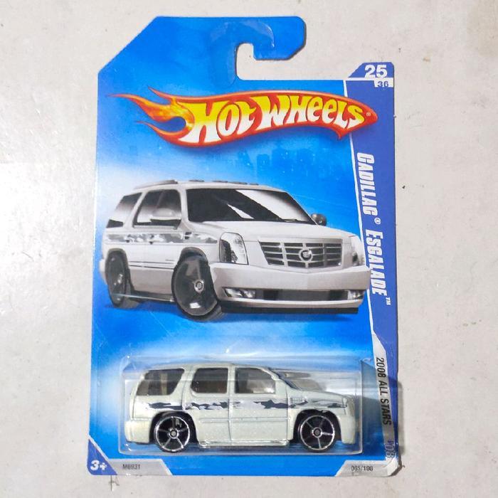 Mainan Hot Wheels Cadillac Escalade putih 2009 HW Stars