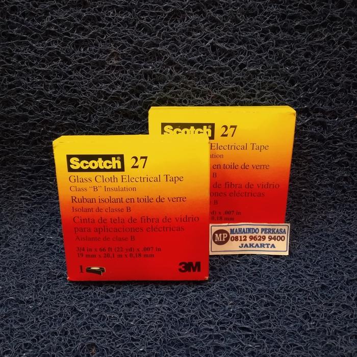3M Scotch 27 isolasi kain tahan panas 3/4"