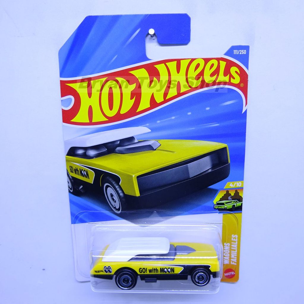 Hot Wheels Long Bloc Kuning Mooneyes