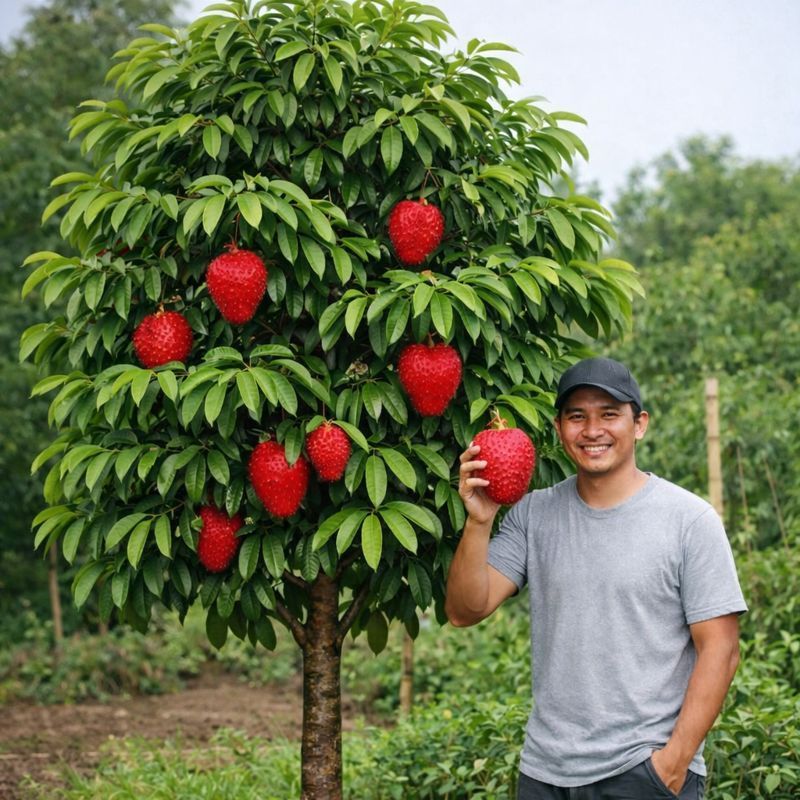 Bibit Sirsak Madu Merah Jumbo Bibit Sirsak Merah