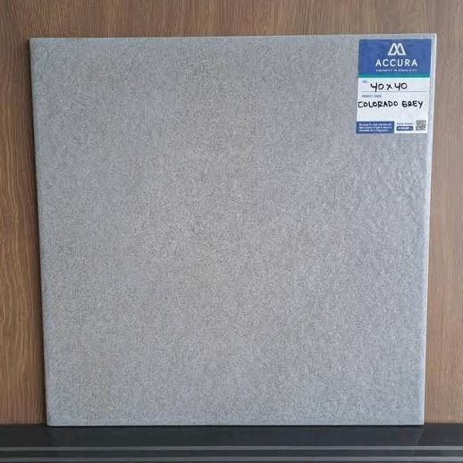 Keramik Lantai Carfot 40x40 Colorado Grey Slip Stop | Kasar | Matte Product Mulia