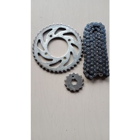gear ger rantai set  Vega ZR 420/15/40T, 420/108L Original Copotan
