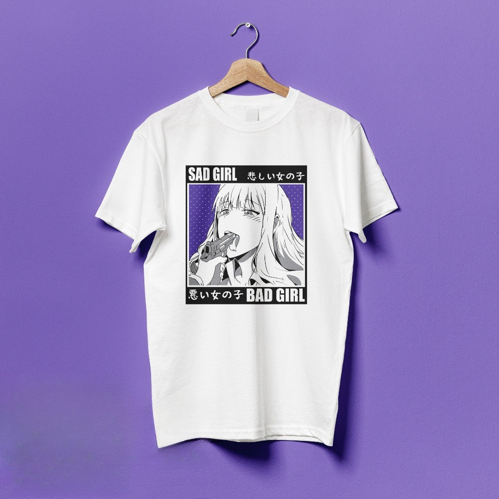 Kaos Anime Hentai – Ahegao Full Print Unisex T-Shirt / T-Shirt Hentai Jepang – Desain Waifu Ecchi Ke