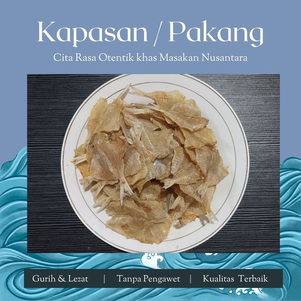 Ikan Pakang/ Kapasan Tawar 1 kg - Ikan Pakkang Kering Kemasan Rapi