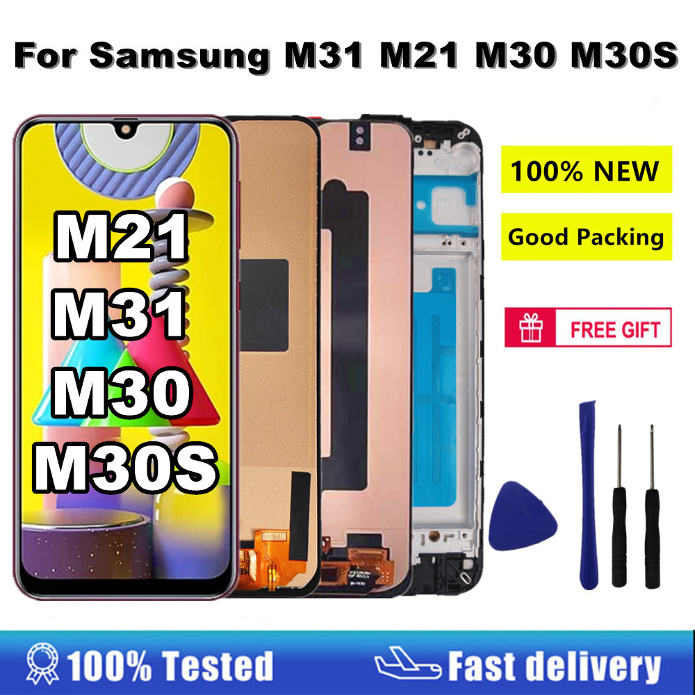 AMOLED For Samsung Galaxy M31 M21 LCD M315F M215F splay Tou Screen tigizer For Samsung M30 M30S LCD 