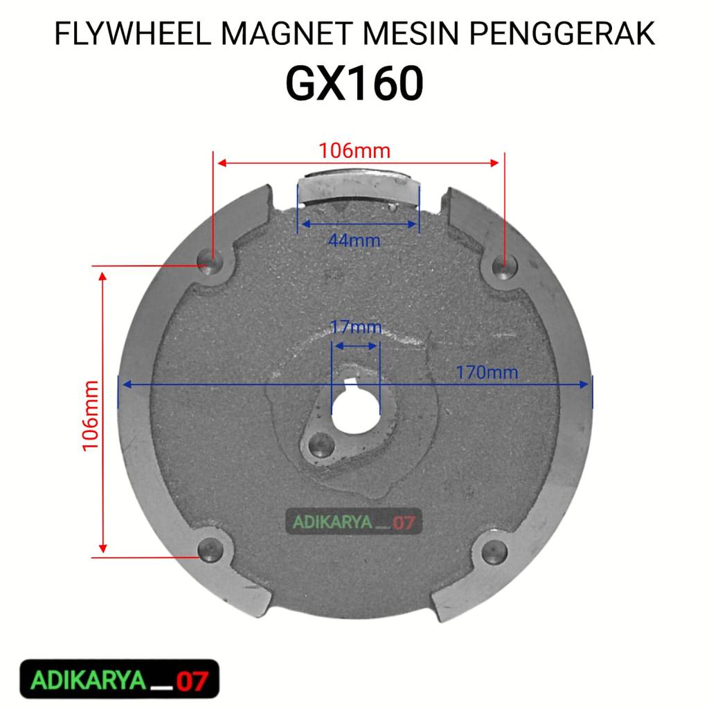 Fly Wheel Magnet Mesin Penggerak GX160 Flywheel Magnet Engine GX160 GX390 Flywheel Roda Angin Magnet