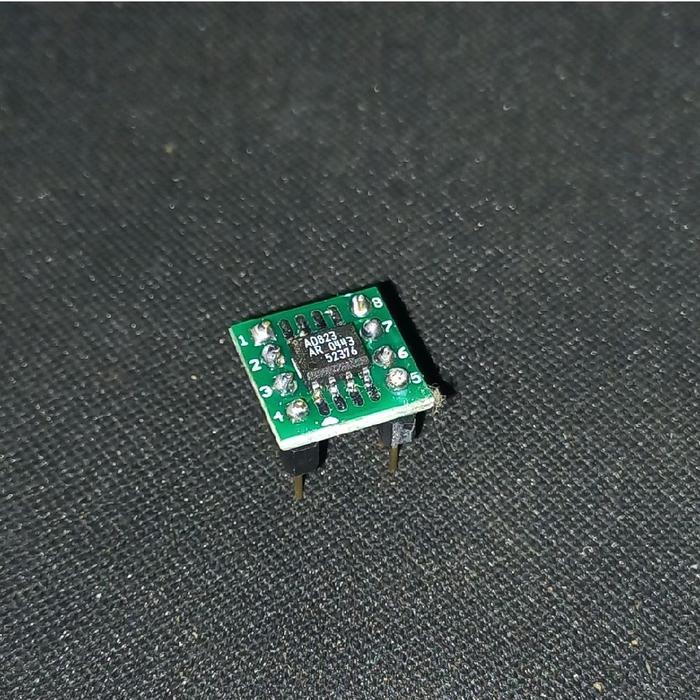 ic AD823 SMD original plus adaptor dip AD 823 AD823A AD823AN 823A 823AN tempel chip micro adapter 1