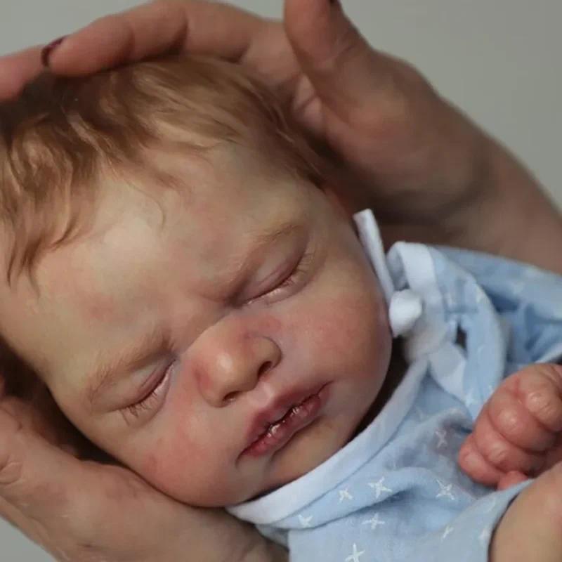 21Inch Reborn Doll Kit Everlee Newborn Lifesize Sleeping Baby Fresh Color Soft Touchunfinished Doll Parts Drop Shipping