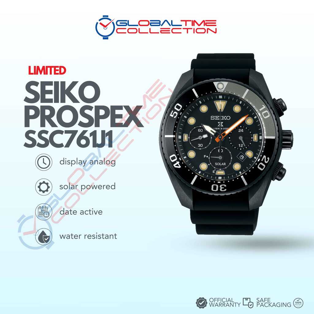 Jam Tangan Pria SEIKO Prospex Sumo SSC761J1 Black Series