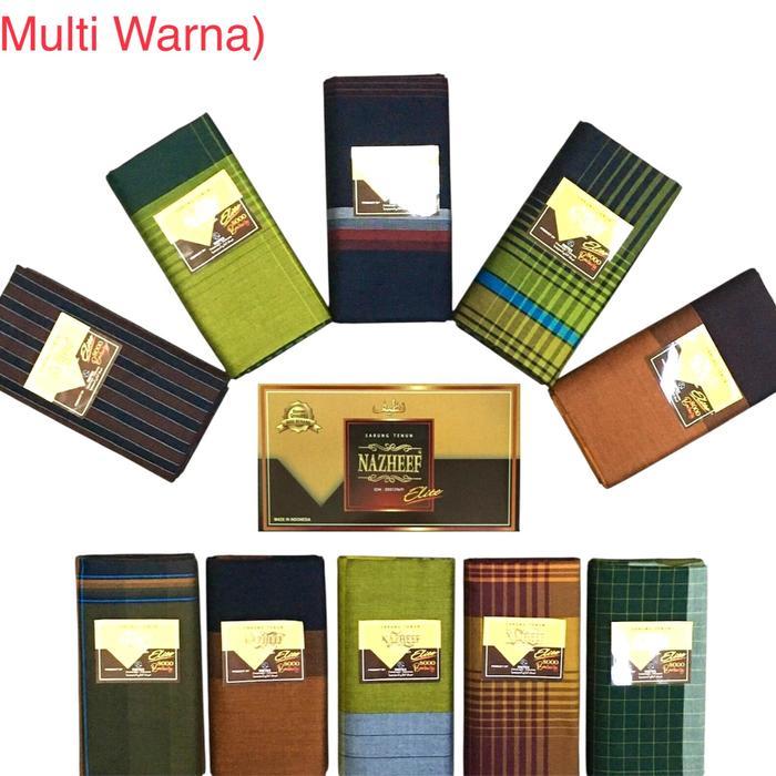 Sarung Tenun Nazheef Elite 8000 Benang (Grosir) - Motif Multi Wrn