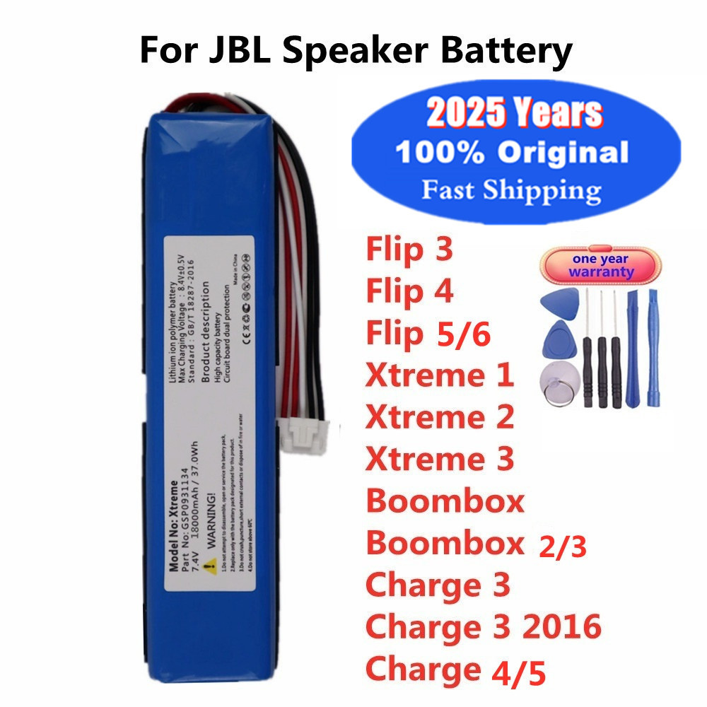 2025 Year Original Battery For JBL Flip 4 arge 3 Xtreme 2 Boombox 1 2 3 4 5 6 Flip4 Flip3 arge3 2016