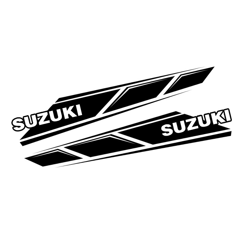 1 Pair For Suzuki SV 650 B-King GSR GSR750 GSR600 GSR400 BURGMAN DRZ GSXF Motorcycle Stickers Tank D
