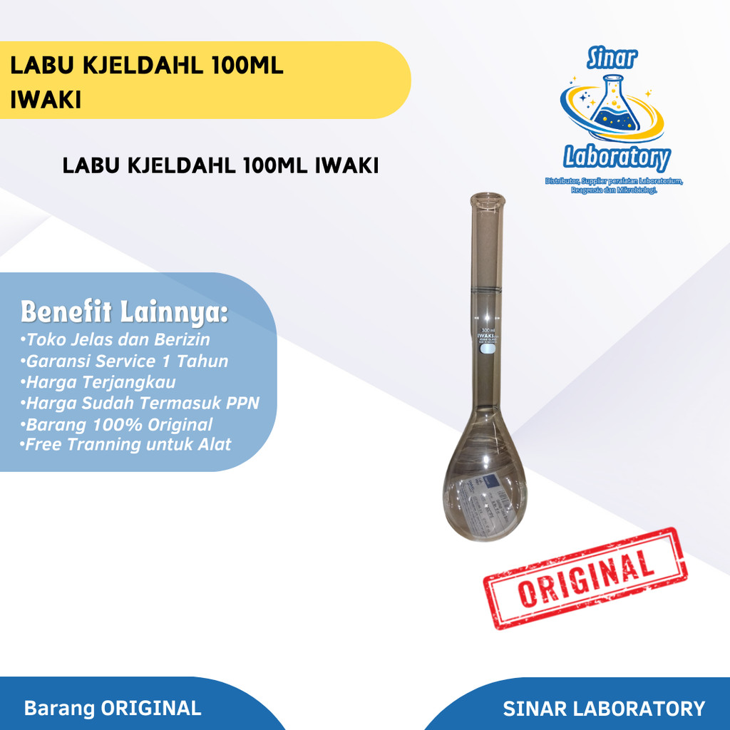 Labu Kjeldahl 100ml Iwaki