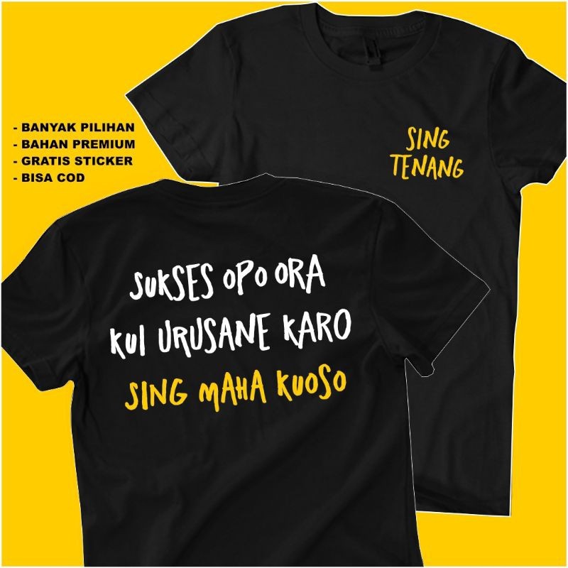 KAOS NDARBOY GENK - KAOS ANAK LANANG - KAOS KATA KATA KEREN DISTRO PRIA WANITA COMBED 24S