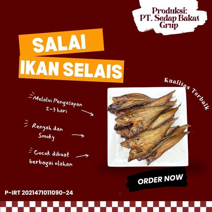 ikan asap selais/ikan salai selais murah berkualitas 200 gram Terlaris