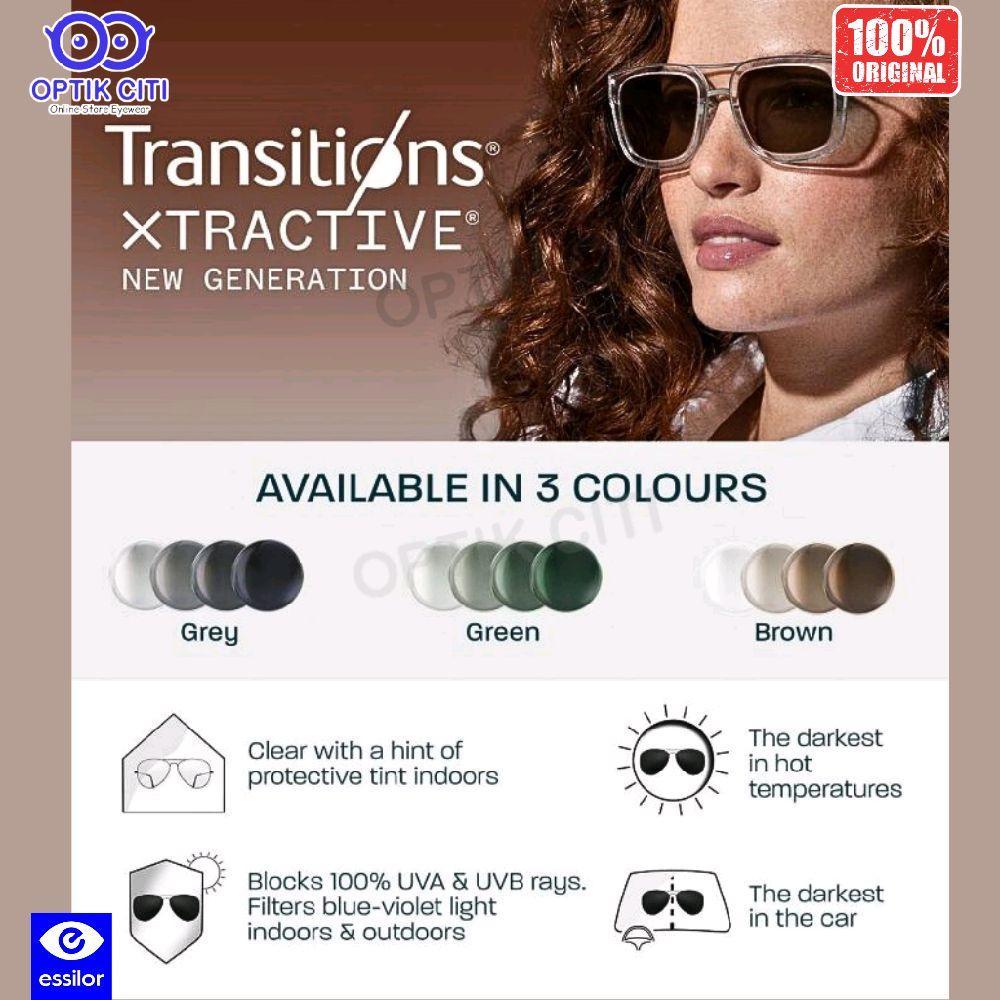 Lensa Kacamata Progresif Photochromic Crizal Essilor Varilux Comfort Max Transition Xtractive New Ge