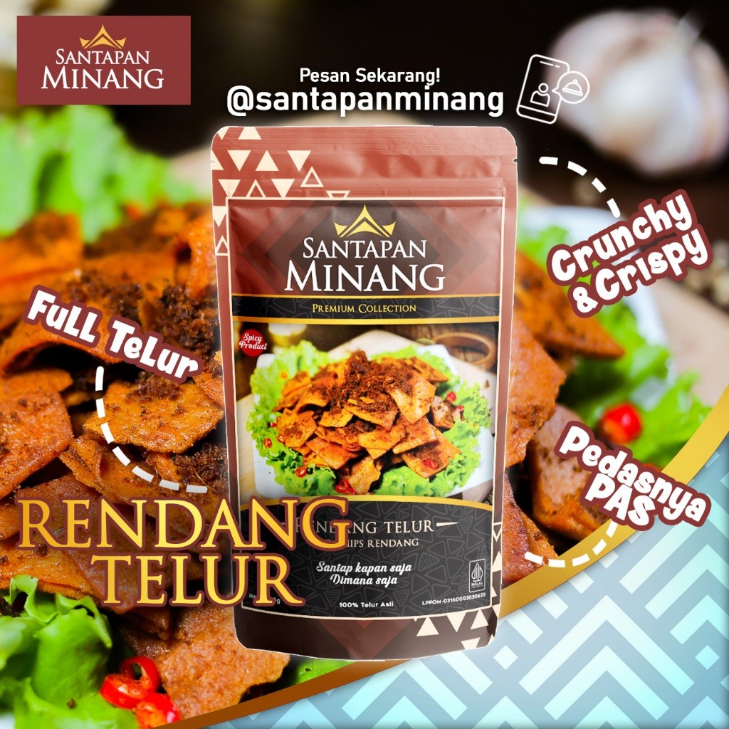 Rendang Telur Kering Santapan Minang Premium