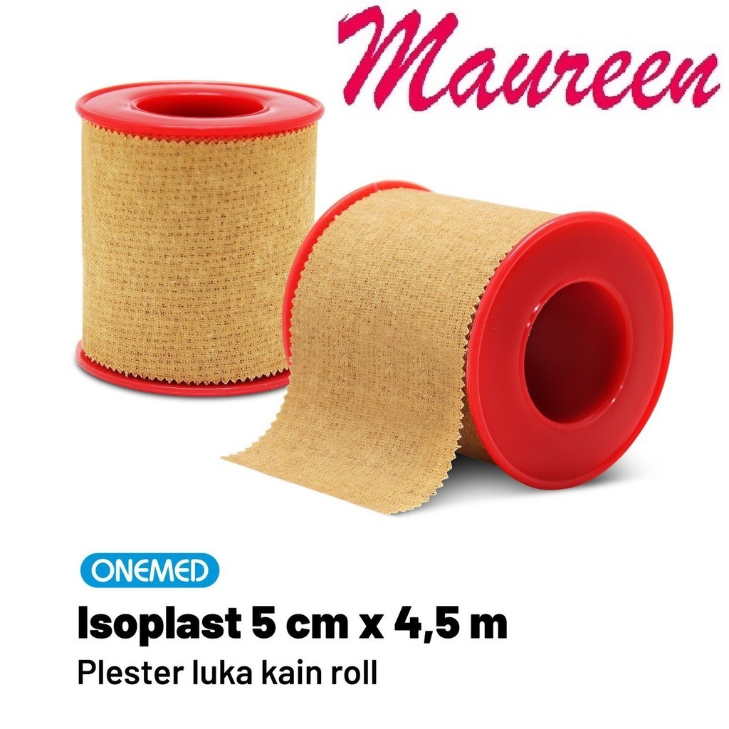 ONEMED Plester Kain Medis 5 cm x 4.5 m ISOPLAST Per Roll 5cm x 4.5m Mirip Hansaplast Leukoplast