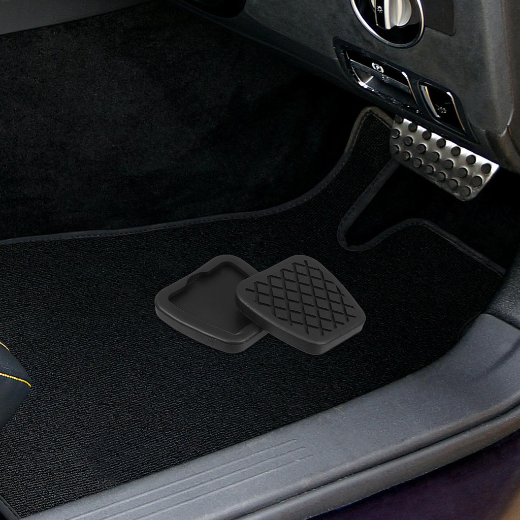 2 Buah Penutup Karet Pedal Rem Kopling Mobil Desain Anti Selip Suku Cadang Pengganti Interior Penutu