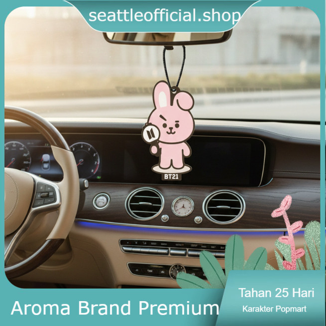 [PREMIUM, TAHAN LAMA & WANGI ] Seattle ARMY BTS Cooky (Jungkook) Popmart Parfum Mobil Pengharum Mobi