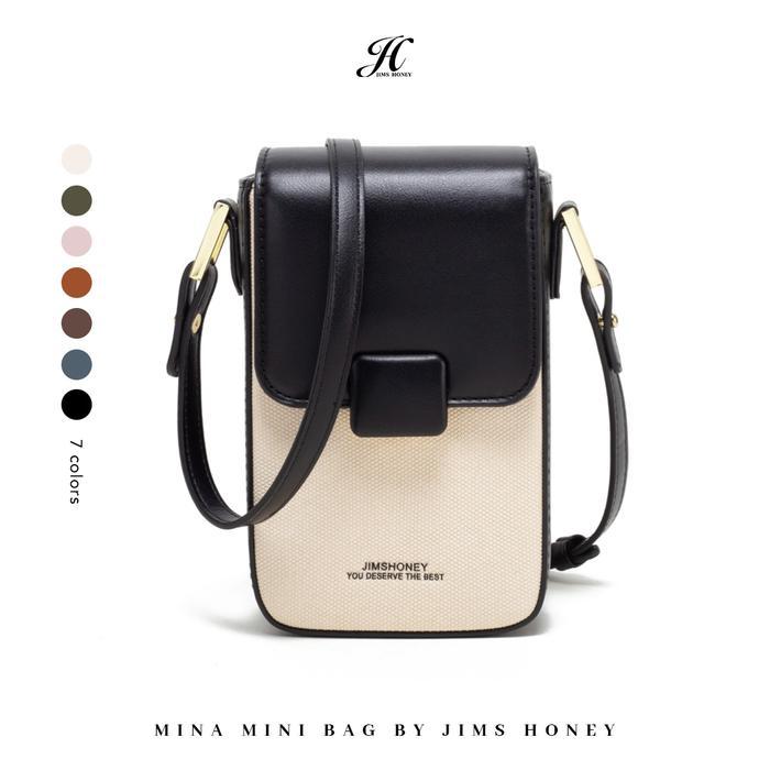 Fashiora JIMS HONEY - Mina Mini Bag - Tas Selempang Wanita Cute Sling Bag Kulit pocket muat hp korea